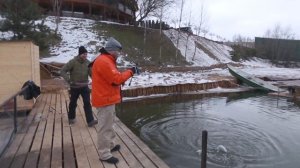 Adrenalin Top Game 1 Ловля форели зимой на открытой воде на пруду Золотой Сазан