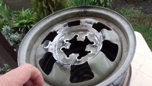 Печь под казан из колёсных дисков своими руками.