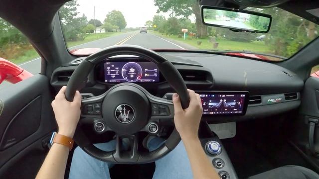 2022 Maserati MC20 — Old School Supercar Backroad Blast смотреть онлайн