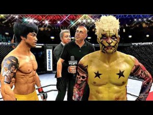 UFC 4 Bruce Lee vs. Punk Apocalypse - Who Wins in This Epic EA Sports UFC 4 Showdown?