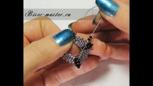 3 обьемных квадрата из бисера-плетение-смотри м-к автора !