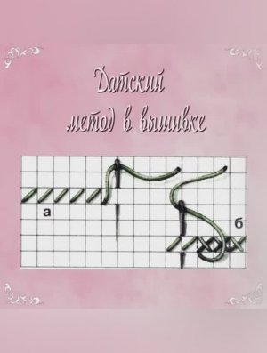 Английский и датский методы вышивания