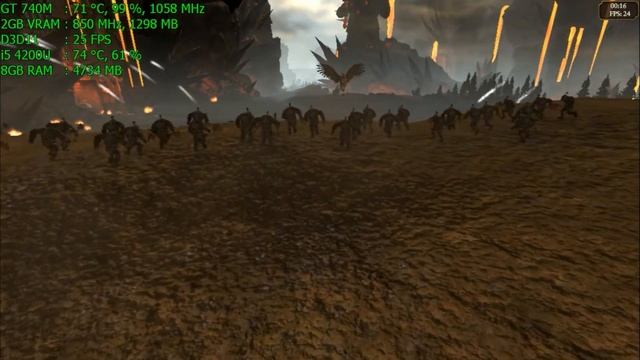 Total War Warhammer Benchmark Tool (GT 740M/GT 825M/GT 920M) [DX11] смотреть онлайн