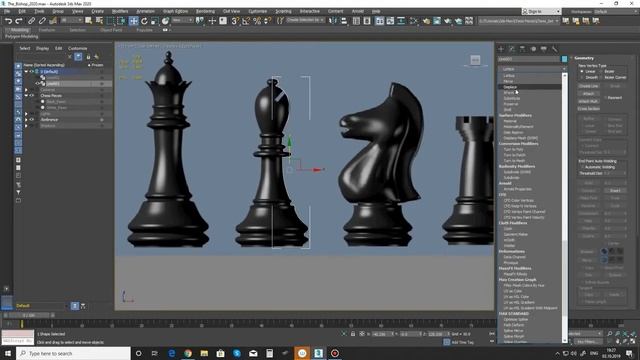3D Modeling of Chess Pieces: 3ds Max Tutorial: Bishop - Part 02