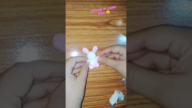 How to make a easy rabbit 🐇for kids ☺️#art #funandart 🥰💕😍🤩👍