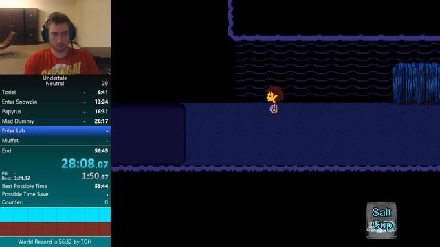 Undertale - Neutral Ending Speedrun in 56:10 (Japanese 1.05 World Record) смотреть онлайн