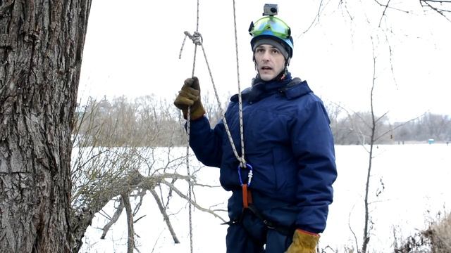 классический способ подъёма на дерево применяемый лесорубами  арбористами  северной америки