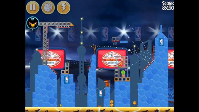 Angry Birds Seasons - Ham Dunk. Level 1-14. 3 stars смотреть онлайн