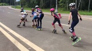 Inline Speed Skating Trainig from Columbia's Champion. Тренировка с Колумбийским чемпионом