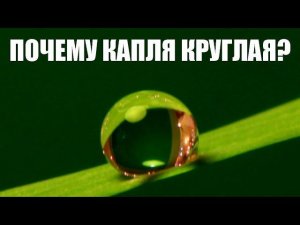 Почему капля круглая?