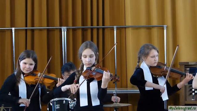 В. Кротковский "Ария". Исполняет ансамбль скрипачей смотреть онлайн