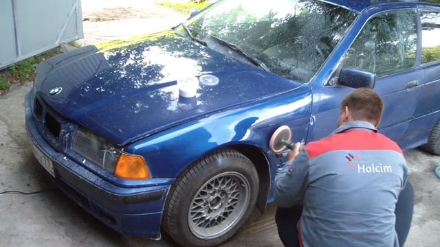 Полировка авто своими руками.Часть №1.БМВ 316 Е36 КОМПАКТ. смотреть онлайн