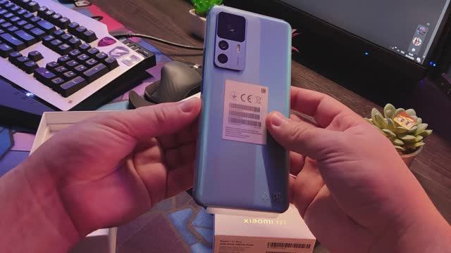 Первая Распаковка Xiaomi 12T Blue и и обзор комплектации
