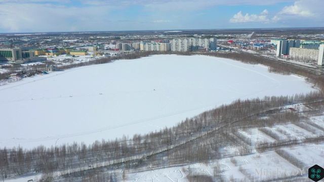 Комсомольское озеро. Нижневартовск, сентябрь 2020г., март 2021г.