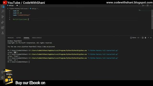What is Data Type and Type Casting in Python | Python Mastery Full Course in Hindi | CodeWithShani
