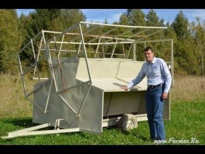 КФХ Александра Москвина. Передвижная кормушка для телят