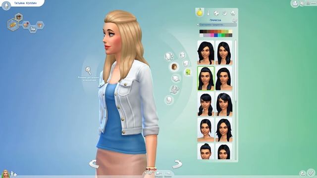 Прически для симок в The Sims 4 редактор создания персонажа Демо смотреть онлайн