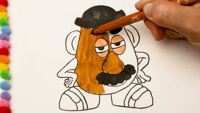 История игрушек 4 Мультик - Раскраска | Мистер Картофельная Голова | Учим цвета | Брокколи ТВ смотреть онлайн