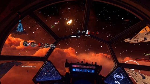 Пилотирую СИД-перехватчик в VR | StarWars Squadrons