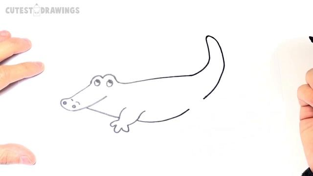 How to draw a Crocodile Step by Step | Crocodile Drawing Lesson смотреть онлайн