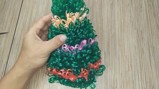 Ёлочка крючком из полипропилена. Самый легкий способ вязания