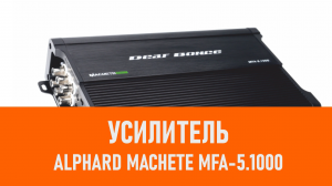 Распаковка усилителя Alphard Machete MFA-5.1000