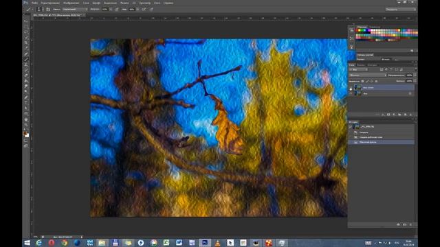 Из фотографии картину маслом - Урок смотреть онлайн