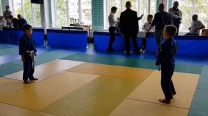 Дружная горка соревнования по Дзюдо 23кг вторая схватка.