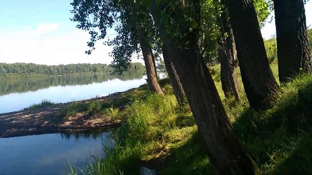 Река Томь. Вид реки в районе Лесного-Абагура.