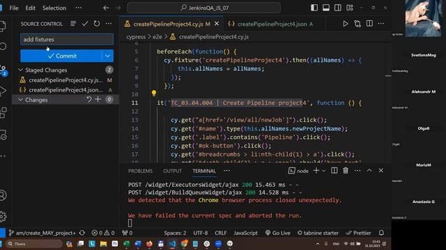 2.3. Одобряем тест автоматической по Jenkins, фиксируем в Trello, заливаем на основную ветку GitHu смотреть онлайн