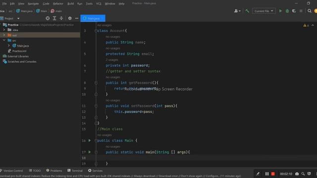 Encapsulation | Object Oriented Programming | Java Tutorial | Example Code #encapsulation