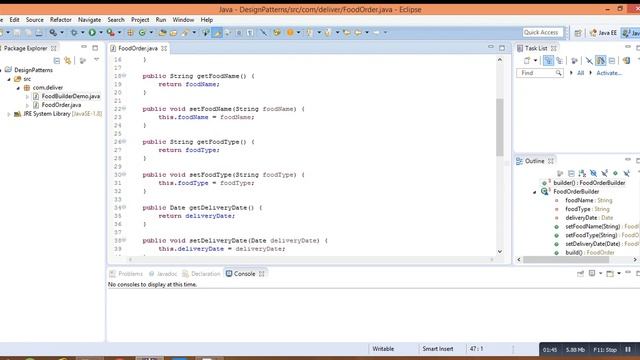 Java Builder design pattern with code