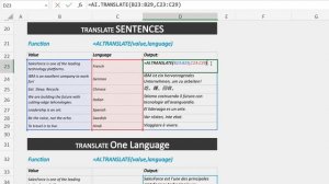 ChatGPT for Excel =AI.TRANSLATE Function Upgrades