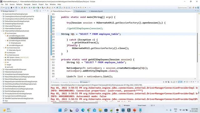 Hibernate Native SQL Query Example ? | How to call native SQL queries with JPA & Hibernate ? смотреть онлайн