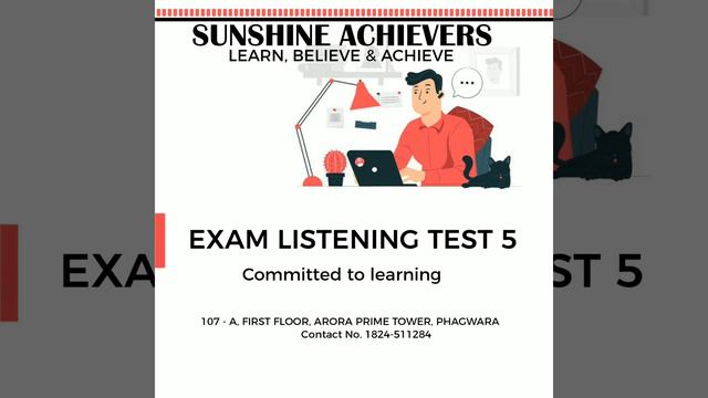 EXAM LISTENING TEST 6