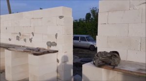 Дом с нуля. День 39. Просто 8-9 ряды газоблока.