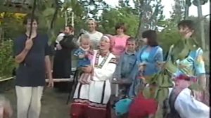 Обряд кумления на Троицу в лагере Давыдово 2006 | Е.Артемьева