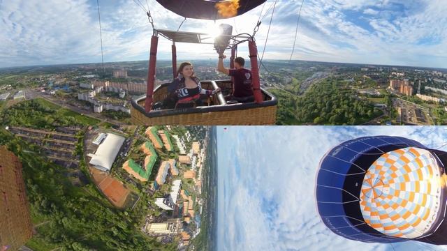 Юлия Рыбакова: Полет на воздушном шаре. Камера 360 смотреть онлайн