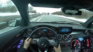 2021 Mercedes Benz GLC 220 d 4MATIC 194 PS TOP SPEED AUTOBAHN DRIVE POV