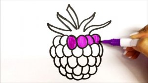 How to draw a blackberry | Как нарисовать ежевику | Сурет салу қара бүлдірген