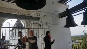 Сергей Никольский на звоннице Спасо-Преображенского монастыря Ярославль