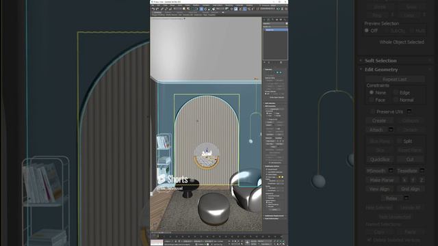 Как обрезать один объект по контуру другого? Boolean 3Ds Max #3dmodeling #tutorial3d #3dmax #3d