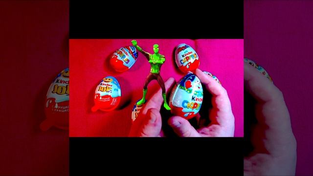 Spiderman Candy's Kinder ASMR lollipops satisfying video Kinder Joy, Kinder Surprise #shorts  (2)