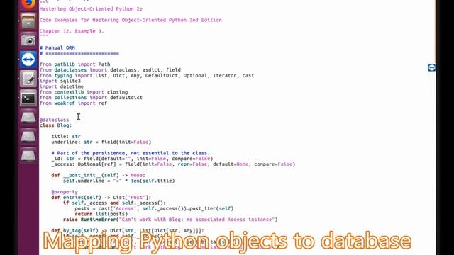 Mastering Object-Oriented Python - 2nd Edition | 12. Storing and Retrieving Objects via SQLite смотреть онлайн