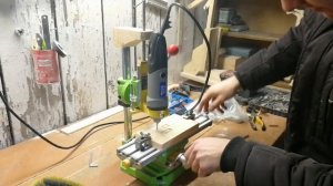 Доработка фрезера из сверлильной стойки.
