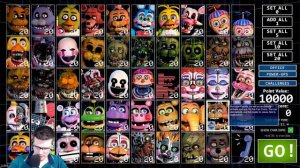 Ultimate Custom Night 50/20 All jumpscares! Страх и Ужас! FNAF 7 ! ФНАФ 7 игра!Прохождение
