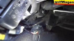 VW Golf 5 how to replace evaporator temperature sensor /location/ / senzor teploty výparníka