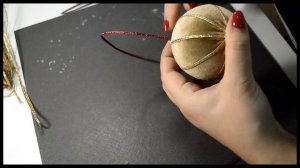 Как обтянуть тканью пластиковый новогодний шар (Дубль второй) / How to wrap a plastic Christmas bal