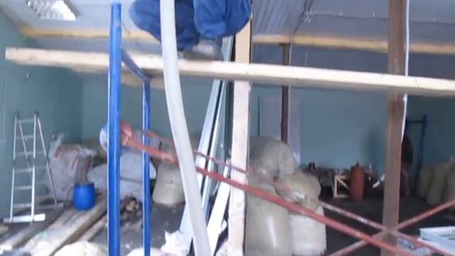 Аспирация(базальтовая крошка),насыпная вата,монтаж утеплителя