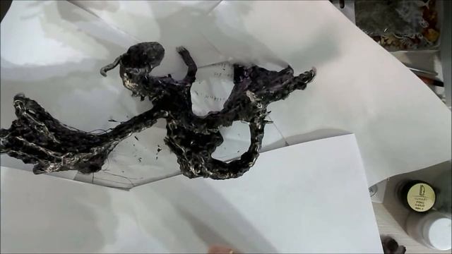 Как сделать дракона своими руками|Tutorial Step by Step MixedMedia Amethyst dragon by Ragozina Olya смотреть онлайн